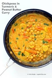 Chickpeas In Turmeric Peanut Butter Curry Recipe 1 Pot Recipe Peanut Butter Curry Food Recipes Vegan Recipes