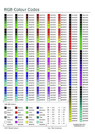 Color Chart With Hex Codes Www Bedowntowndaytona Com