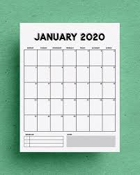 Browse our collection of free printable calendars and calendar templates. Free Vertical Calendar Printable For 2020 Crazy Laura