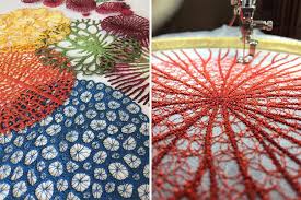 Artist Uses Home Sewing Machine To Capture Nature S Most Delicate Forms With Embroidery Freehand Machine Embroidery Embroidery Art Free Motion Embroidery