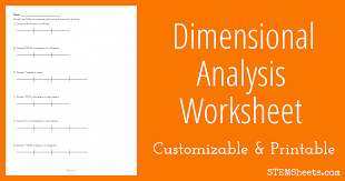 Dimensional Analysis Worksheet Dimensional Analysis Analysis Persuasive Writing Prompts