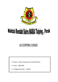 People's trust council) is a malaysian government agency. Caree Folio Accounting Course