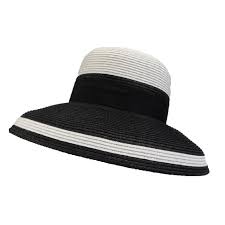 Tiffany Style Summer Hat By Karen Keith Black And White Summer Hats Large Brim Sun Hat Stylish Hats