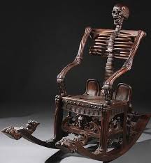 Hand Carved Skeleton Rocking Chair From The 20th Century 9gag Find and save skeleton in rocking chair memes | from instagram, facebook, tumblr, twitter & more. hand carved skeleton rocking chair from