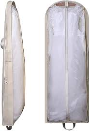 Wedding dresses bought at a bridal boutique usually come with some sort of protective garment bag. Amazon Com 63 Bridal Wedding Gown Dress Garment Bag Extra Large Foldable Portable Travel Cover Hanging Luggage With Pockets For Womens 5 9 Gusseted Garment Bags