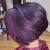 Half And Half Black And Purple Hair