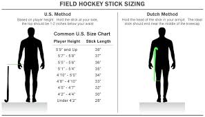 field hockey stick sizing