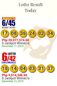Lotto Result Today Lotto 6 42 Lotto Lotto Results National Lottery
