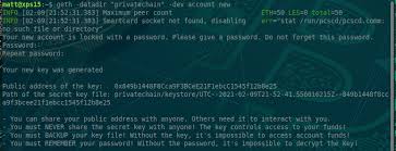 Do not forget this password. Ethereum Private Blockchains Cyberfella Limited