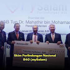 Bantuan ini diberikan sebagai persediaan sekiranya mereka berdepan masalah penyakit kritikal. Natrah Ismail Skim Perlindungan Nasional B40 Mysalam Facebook