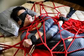 Superhero Zentai bound in bondage and tease. - ThisVid.com