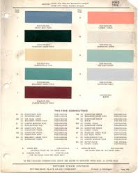 paint chips 1954 ford truck lincoln mercury ford