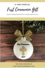There's a cross at the top to finish off the look. 1st Communion Gifts First Communion Ornament Communion Gifts Communion Gifts Girl First Communion Gifts