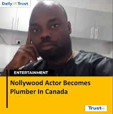 Movie producer and actor, Chris Bassey, has taken to plumbing after leaving  Nigeria for Canada. Read more:  https://dailytrust.com/nollywood-actor-becomes-plumber-in-canada/