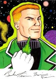 GUY GARDNER!, in Brendon and Brian Fraim's COLOR SKETCH CARDS! Comic Art  Gallery Room