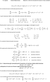I4 calcolare il lavoro svolto dal campo lungo la semicirconferenza di centro l'origine, raggio unitario, giacente nel semipiano positivo delle y orientata. Massimi E Minimi Vincolati Di Funzioni In Due Variabili Pdf Free Download