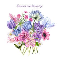 Dan kan topbloemen voor u bloemen bezorgen. Zomaar Een Bos Bloemen Zomaar Kaarten Kaartje2go