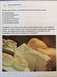 Bernice S Tommy Bahama Butter Have To Try Without Margarine Spiced Butter Recipe Recipes Yummy Appetizers