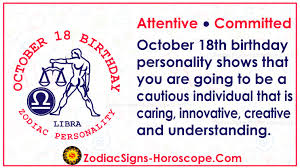 Maybe you would like to learn more about one of these? October 18 Zodiac Full Horoscope Birthday Personality Zsh