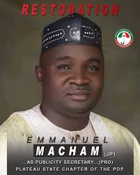 CONSENSUS OR RATIFICATION OF AN ANOINTED CANDIDATE? Dear compatriots, It  has become imperative for me to come out publicly and address the issue of  a consensus candidate from Bokkos. This would be