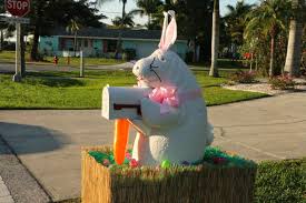 Punta Gorda Florida Daily Photo Here Comes The Easter Bunny Punta Mailbox Decor Unique Mailboxes Mailbox