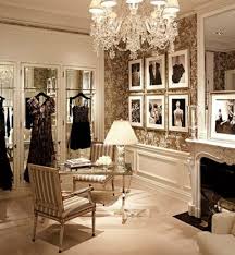 Classic Dressing Stylishly Elegant Wallpaper Chandelier Home Walk In Closet Design Closet Designs