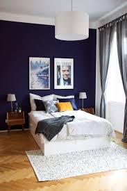 Unser Schlafzimmer Schlafzimmer Inspiration Dunkle Wand Blaues Schlafzimmer