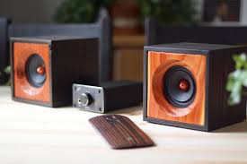 When buying speakers that will be nearby a computer or television, it may be helpful to look for shielding information listed on the label of the box the speakers come in, or talk to an employee of the electronics store about the safety of having the speakers nearby devices that may be affected by them. Cube Speakers Diy Build Plans Kma Kits Diy Speakers Diy Speaker Kits Wood Speakers