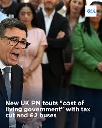Andy Burnham has used his first days in Downing Street to scrap the 5% VAT  charged on household electricity bills and cap single bus fares in England  at £2, telling his new