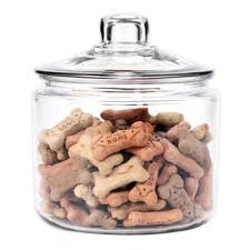heritage hill clear glass canister with