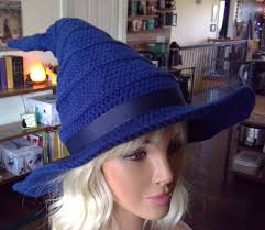 Crocheted Witch or Wizard Hat: Adult Halloween Costume