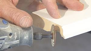 Measure and cut any miters for the chair rail, especially if you are turning any corners that are not 90º. Coping Chair Rail Molding Monkeysee Videos