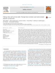 Mesothelioma compensation payouts western australia. Pdf Taking Risks And Survival Jobs Foreign Born Workers And Work Related Injuries In Australia
