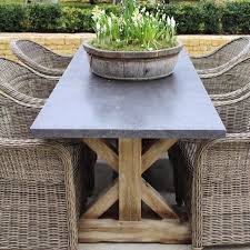 Belgian Bluestone Outdoor Table At Anton K Metal Outdoor Table Patio Stones Outdoor Furniture Ideas Backyards
