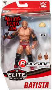 No graphics or contents of theringside collectibles web site may be used without permission. Batista Wwe Elite 72 Wwe Toy Wrestling Action Figure By Mattel
