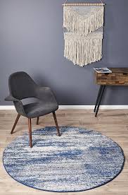 15% coupon applied at checkout save 15% with coupon. Casandra Dunescape Modern Blue Grey Round Rug Floorsome