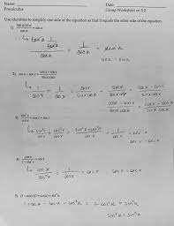 Pre calc worksheets from precalculus worksheets with answers pdf , source:topsimages.com. Precalculus 441 Solving Trigonometric Equations Worksheets Answers
