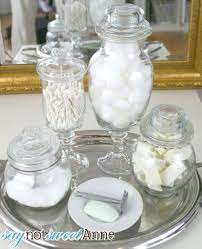 Handmade glass canisters with nesting lids update a classic apothecary look. 26 Best Bathroom Jars Ideas Bathroom Decor Bath Decor Decor