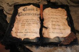 ₮while reading various articles on harry this is an article about canonical spells in the world of harry potter. Harry Potter Spell Book Curses By Hauntedmoonemporium On Etsy