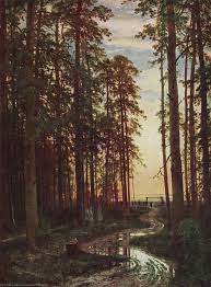Museu De Reproduções De Arte Noite em uma floresta de pinheiros, 1875 por  Ivan Ivanovich Shishkin (1832-1898, Russia) | ArtsDot.com