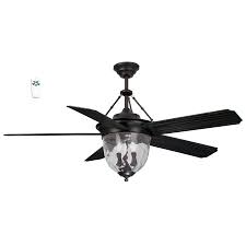 Shop Litex 52 In Antique Bronze Downrod Mount Indoor Outdoor Residential Ceiling Fan With Light Kit Outdoor Ceiling Fans Ceiling Fan Shades Bronze Ceiling Fan