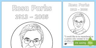In his later years, he suffered from dementia. Rosa Parks Coloring Page Teacher Made