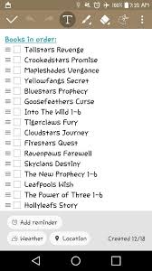My son and i were both attracted to the cover because it had a. Books In Order List Warriors Amino