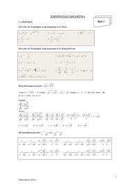 The logarithm of the division of x and y is the difference of logarithm of x and logarithm of y. Pdf Matematika Sma Exponen Dan Logaritma Riyo Santo Academia Edu