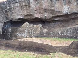 The secrets of easter island: They Carved The Easter Island Heads Out Of The Side Of The Volcanoes They Reason They Are Standing And Buried Is Because They Put Them Into Pits To Finish Carving The Back