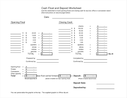Blank template for bank reconciliation. Cash Till Sheet Torku