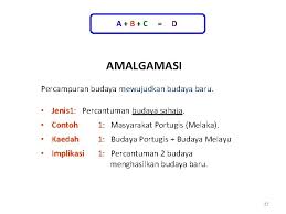 Justeru itu, berdasarkan apa yang telah berlaku, maka satu kajian telah dibuat oleh. Amalgamasi