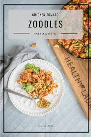 My Paleo Keto Chicken Zoodles Zucchini Noodles Recipe With Tomatoes And Chicken Great Comfort Food P Healthy Paleo Recipes Zuchinni Recipes Zoodle Recipes