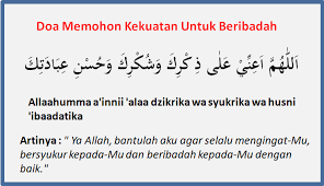 Poster doa permohonan agar diberi kekuatan untuk bersabar & istiqomah. Doa Memohon Kekuatan Untuk Beribadah Beserta Artinya Doa Harian Islami