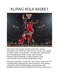 Download program latihan bola basket. Kliping Bola Basket